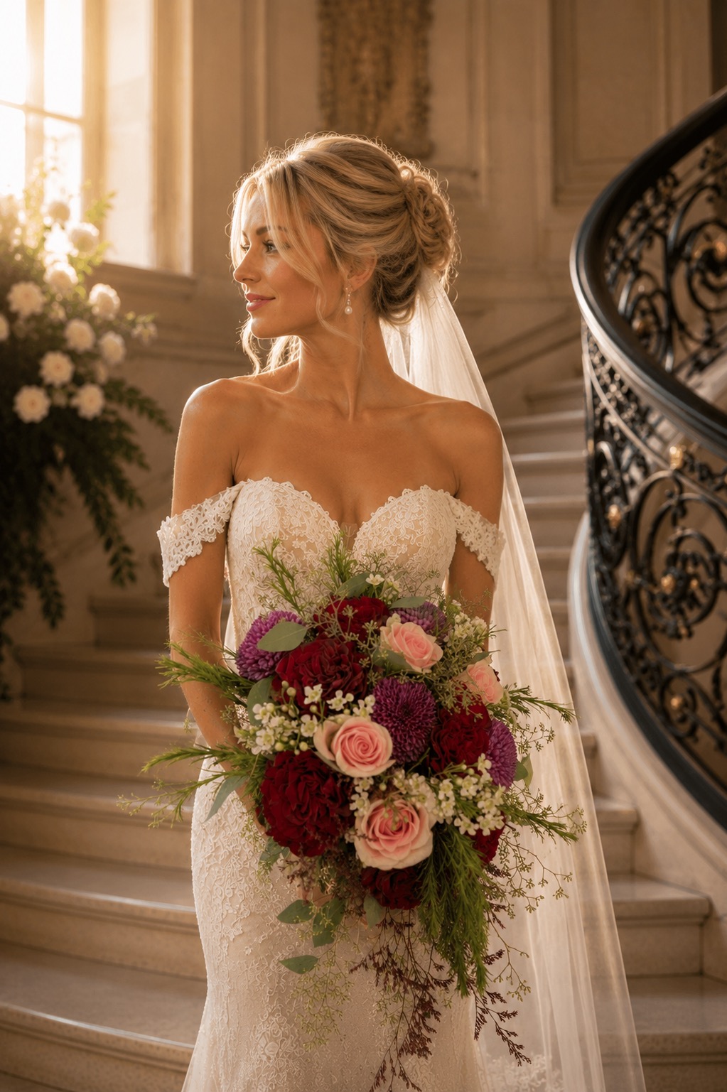 Wedding bouquet and bridal flowers